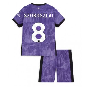 Liverpool Szoboszlai Dominik #8 Tredje trøje Børn 2023-24 Kort ærmer (+ korte bukser)